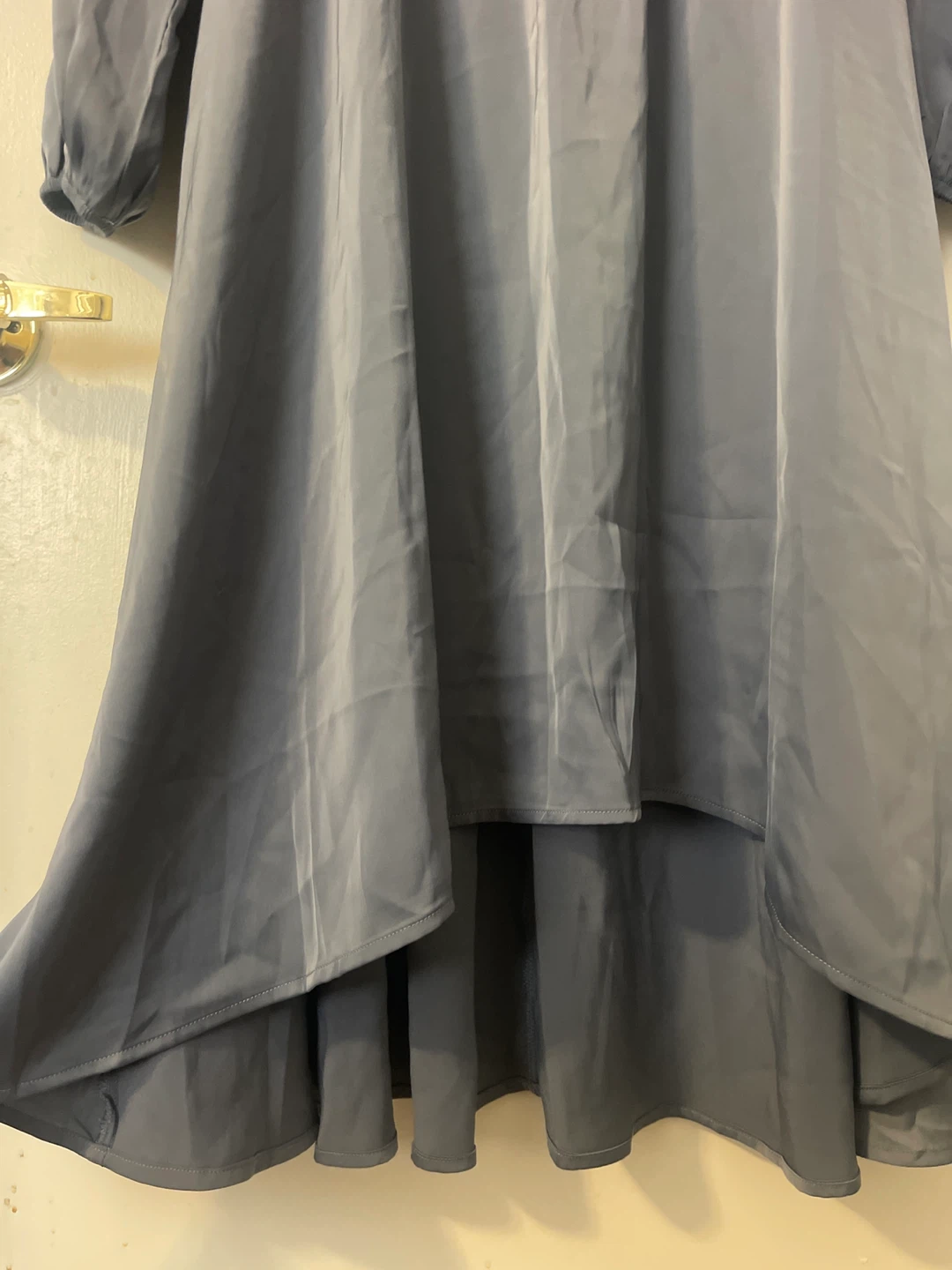 Grey Long Sleeve Cutout Dress - photo 4