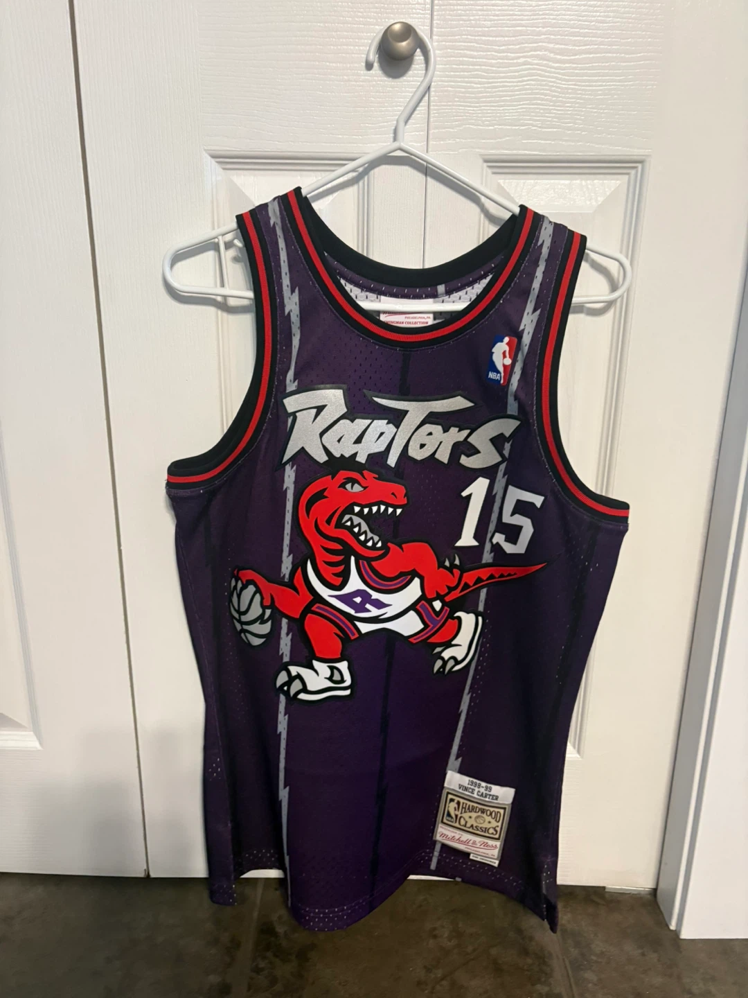 Vince Carter Raptors Jersey. Purple Hardwood Classics. - photo 3