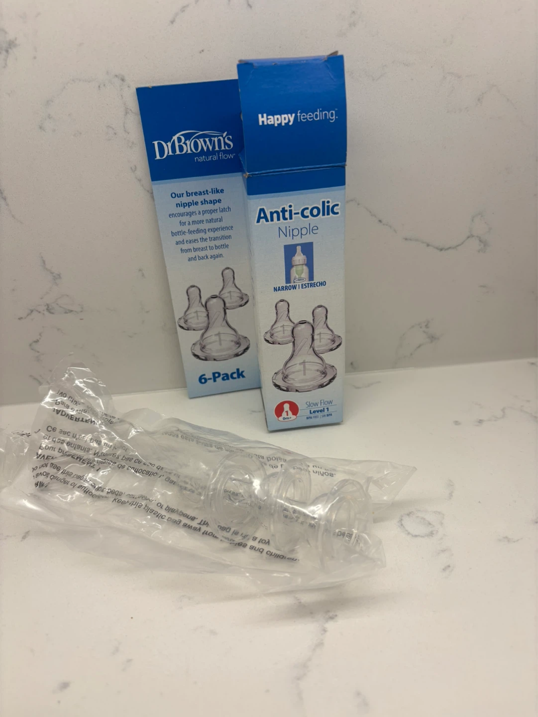 Dr. Brown's Natural Flow Anti-Colic Nipples, Level 1 Slow Flow