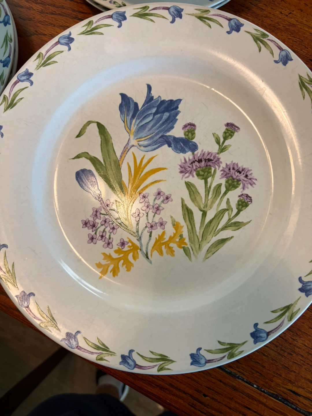 Vintage Floral Dinner Plates and Mug - photo 2