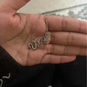 Silver Name Necklace "Virgo"