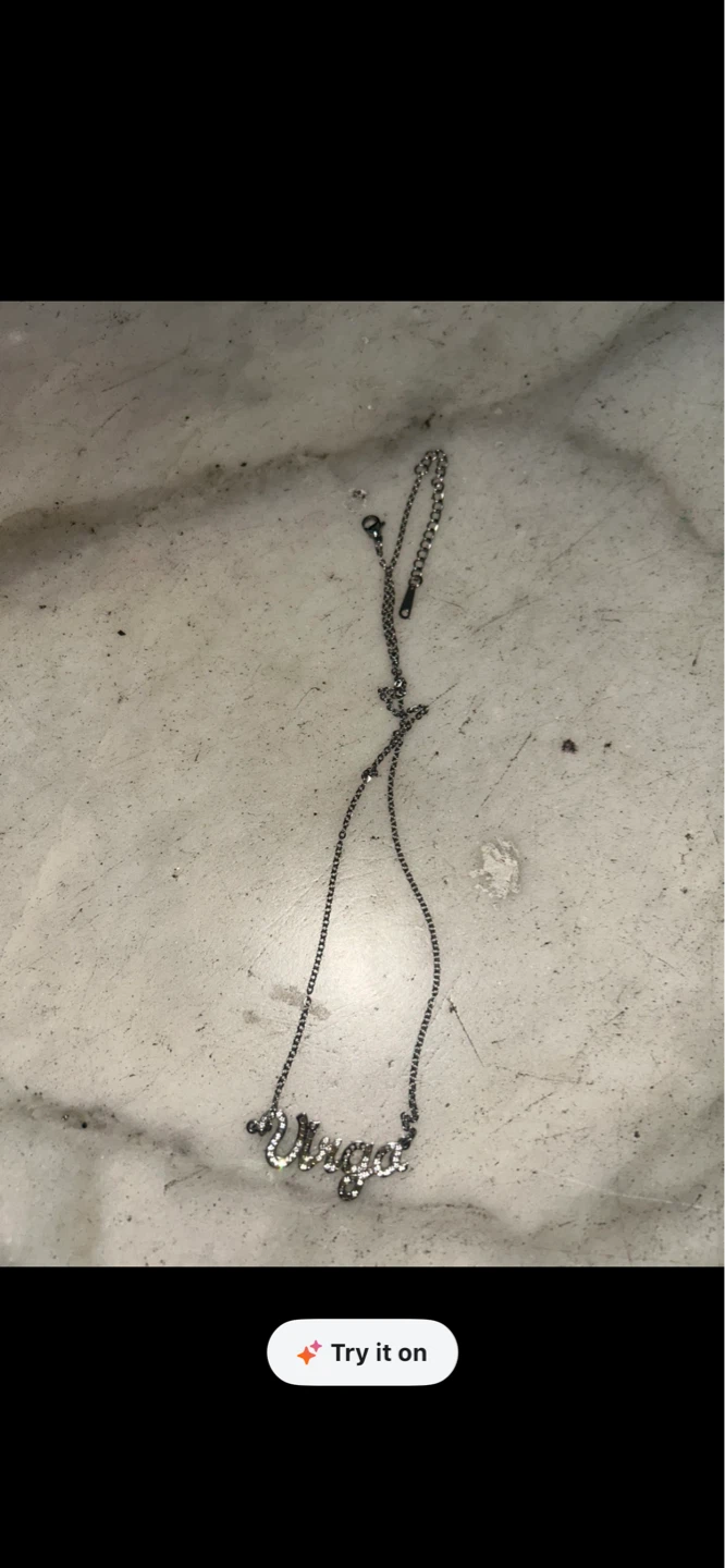 Silver Name Necklace "Virgo" - photo 2