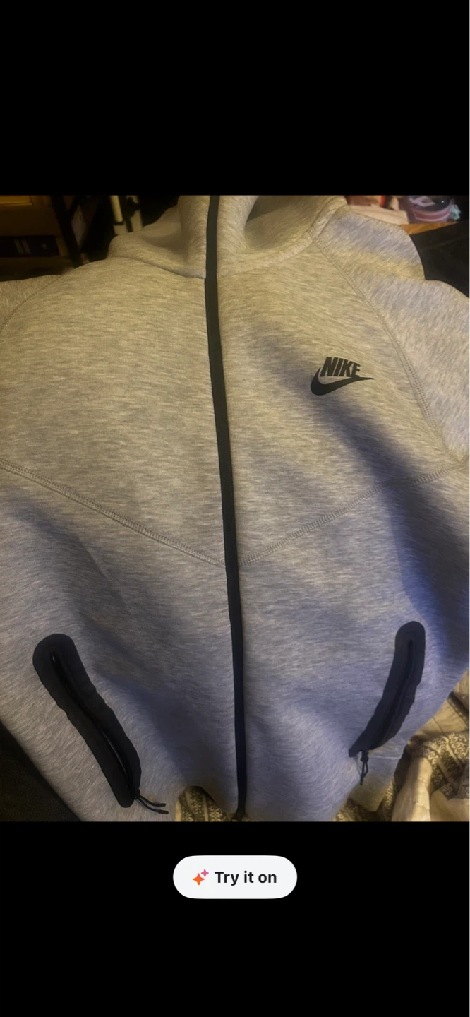 Nike Tech Fleece Full Zip Hoodie - Grey - XS