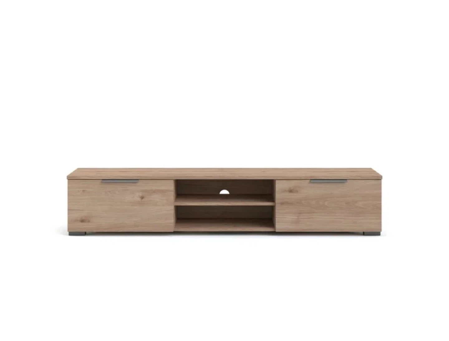 Light Oak 68” TV Stand with Drawers and Shelves - photo 5