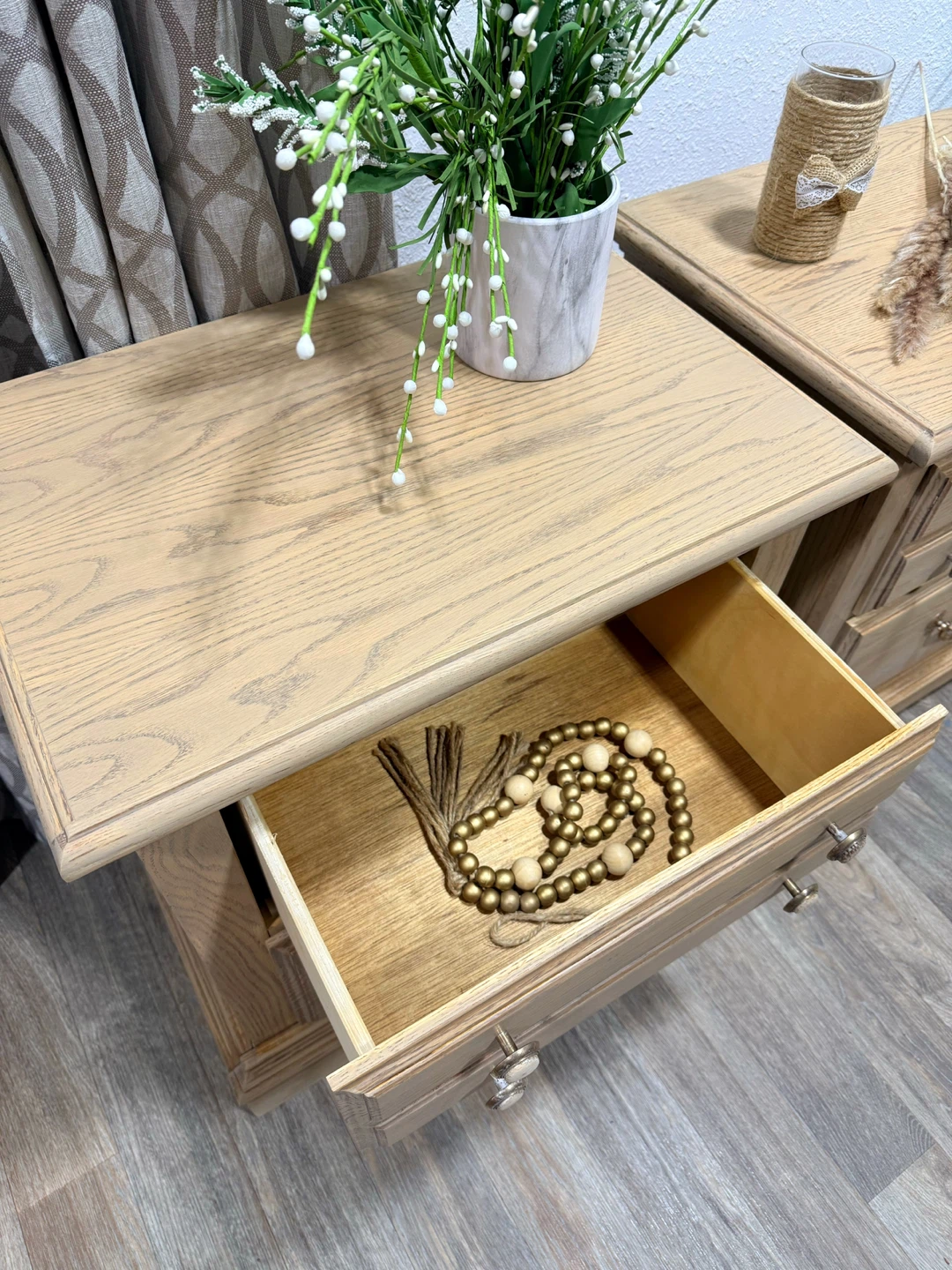 Rustic Farmhouse Style Nightstands / Side Table Set - photo 5