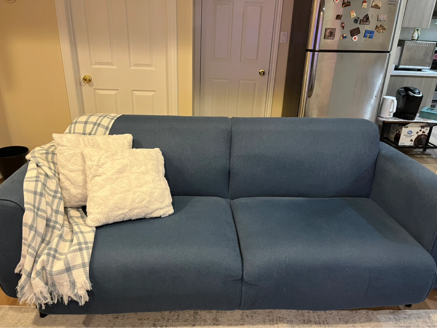 Blue 2-Seater Sofa - photo 2