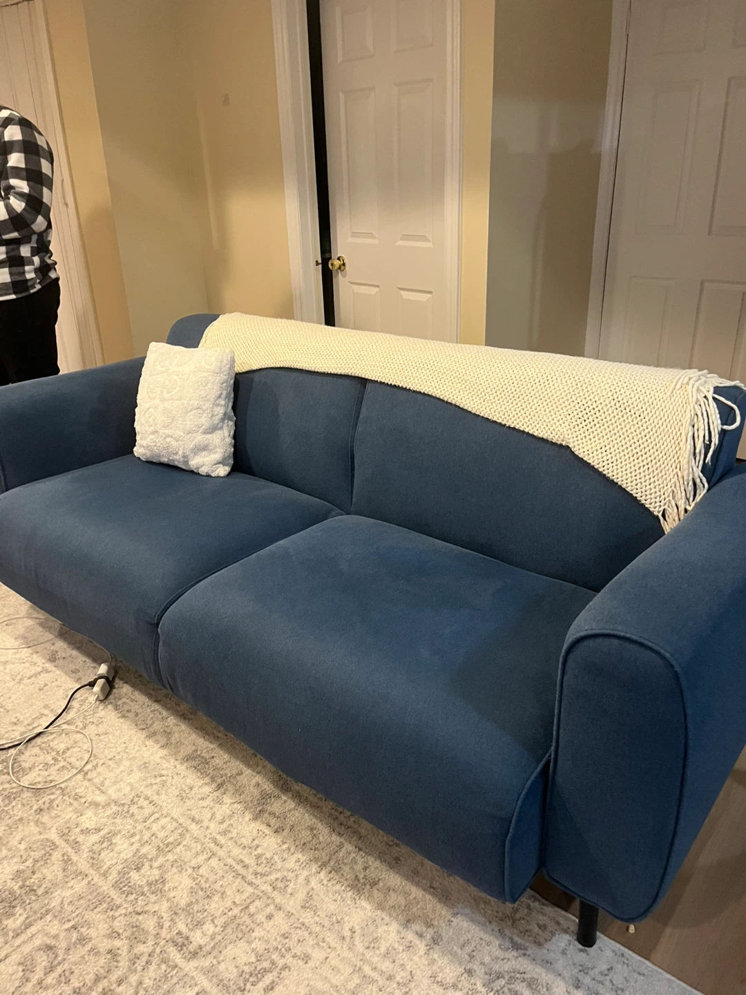 Blue 2-Seater Sofa