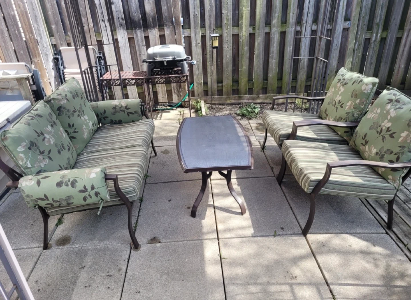 Patio Furniture Set - Loveseat, Chairs, and Coffee Table