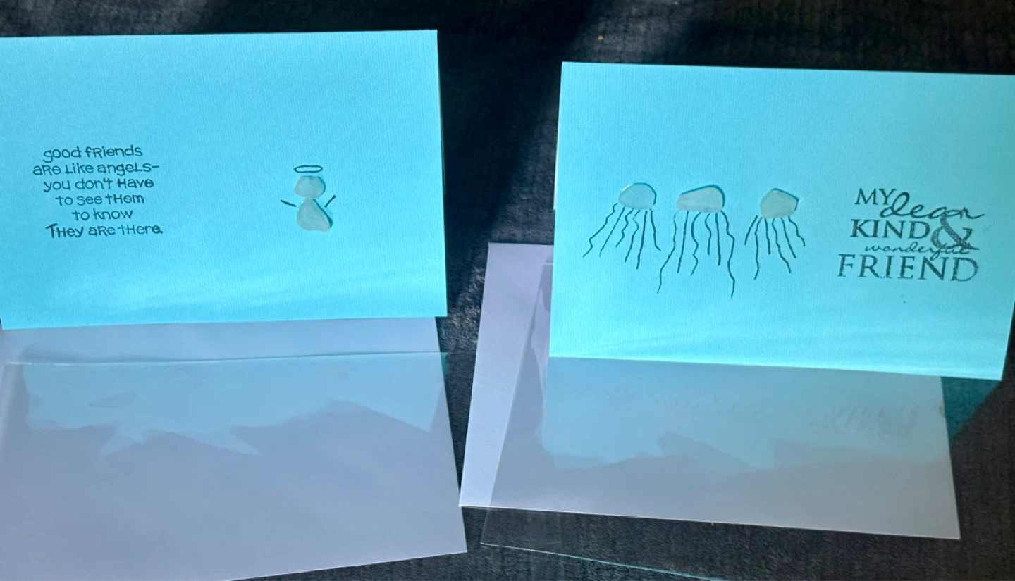 $10- 2pk SeaGlass Friendship Cards