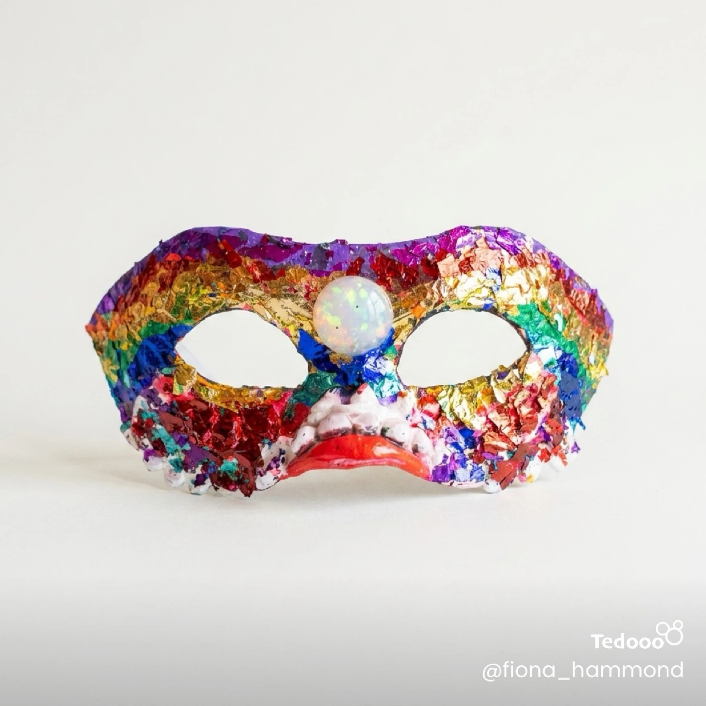 Handmade Rainbow  Festival Mask - photo 2
