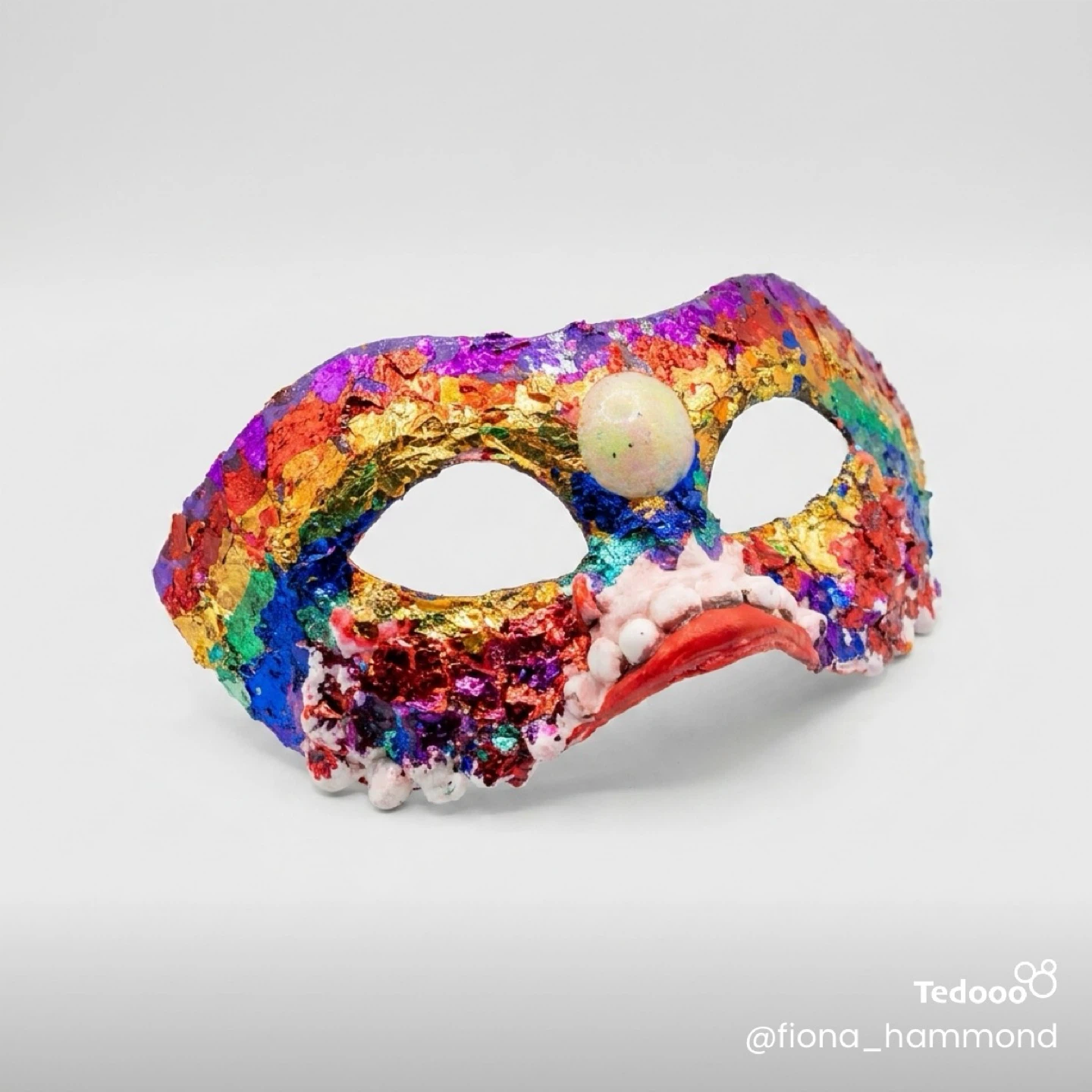 Handmade Rainbow  Festival Mask