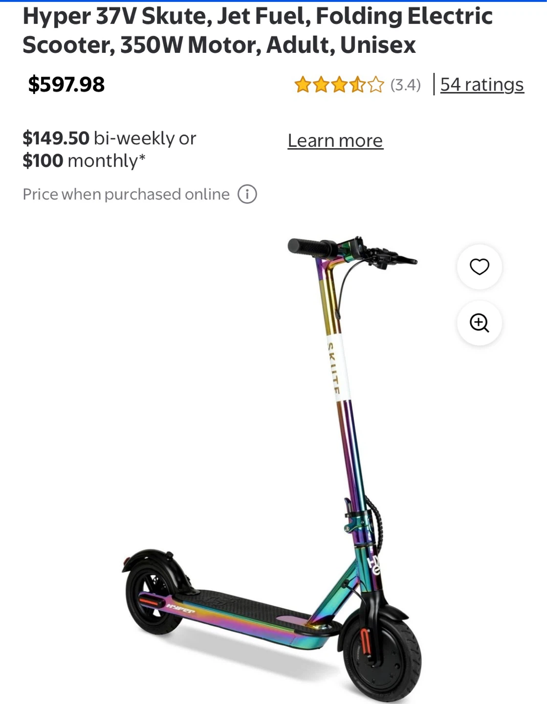 Hyper Skute Folding Electric Scooter - photo 2
