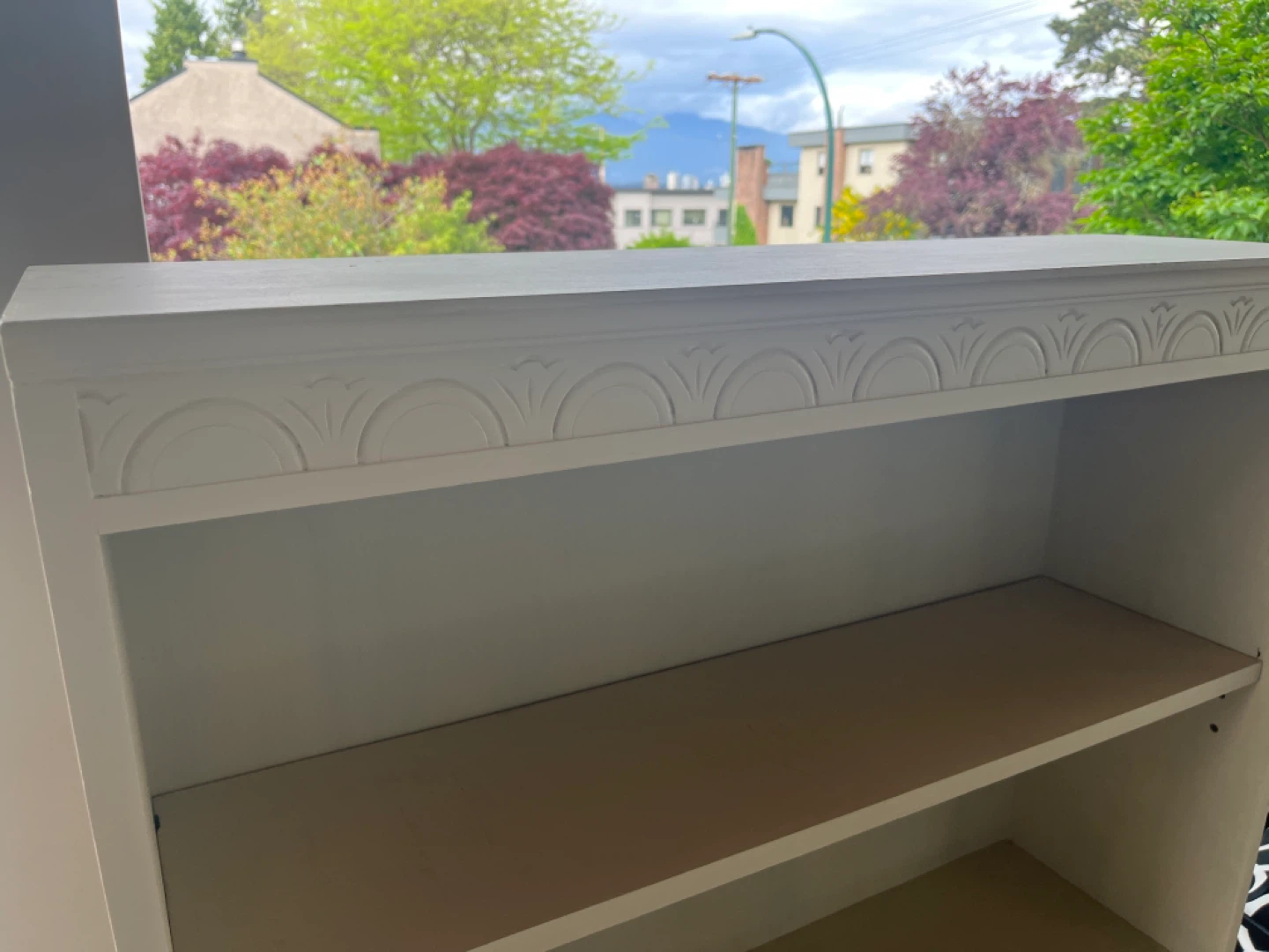 White 4-Shelf Bookcase - photo 3