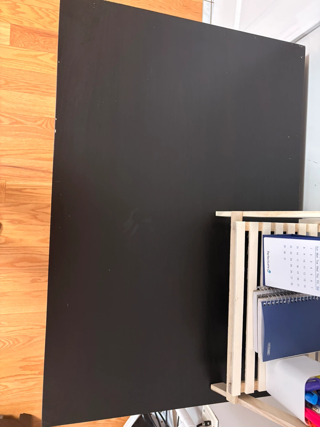 Black Ikea Office Desk and Chair Set - photo 4