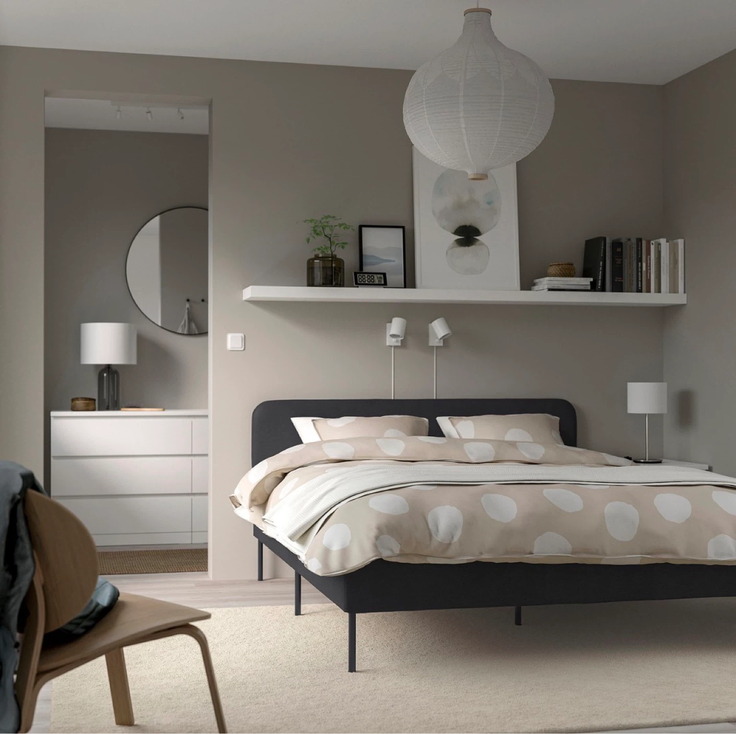 IKEA NEIDEN Bed Frame-7” Foam Mattress included