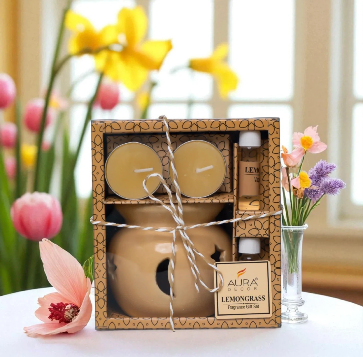Aura Decor Lemongrass Fragrance Gift Set