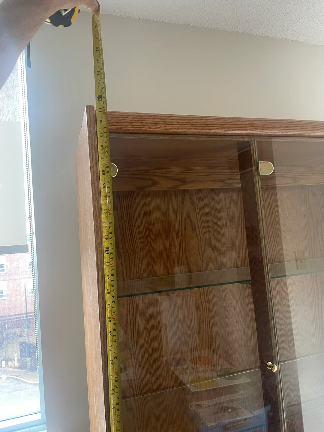 Wooden China Cabinet with Glass Doors - photo 3