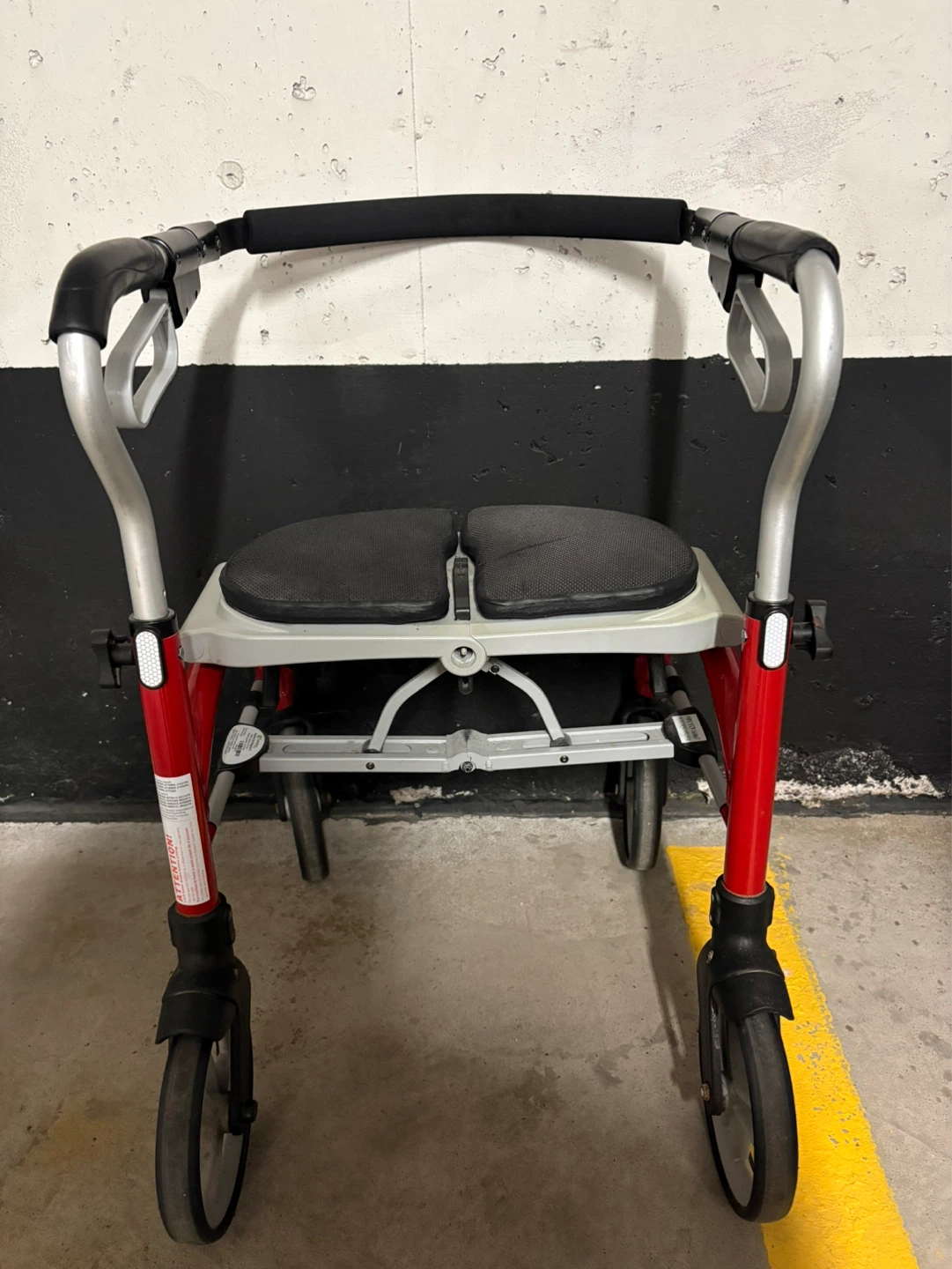 Red and Silver Walker with Seat - photo 4