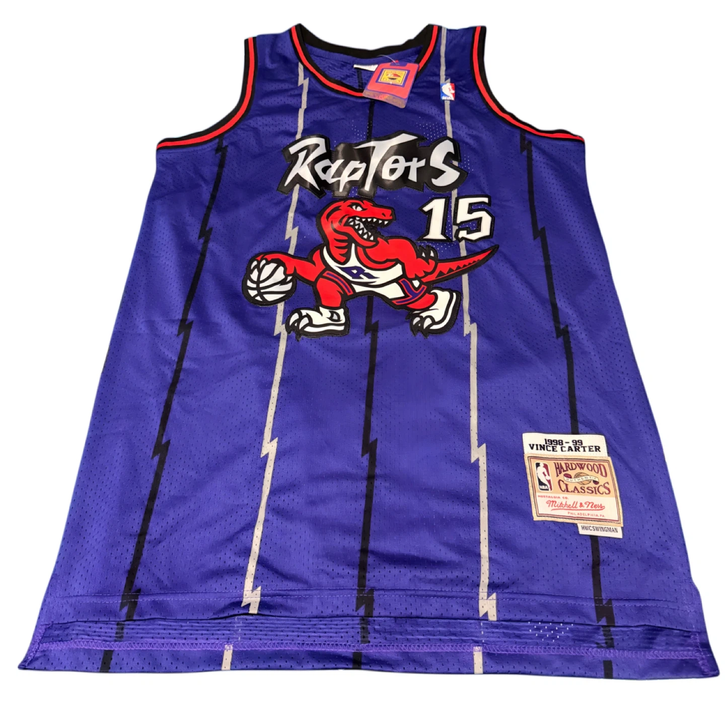 Vince Carter Raptors Purple Jersey #15 NBA Men’s Large, Medium
