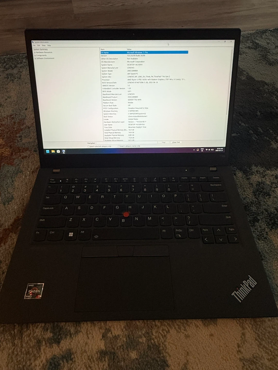 Lenovo ThinkPad T14s Gen 2 Laptop