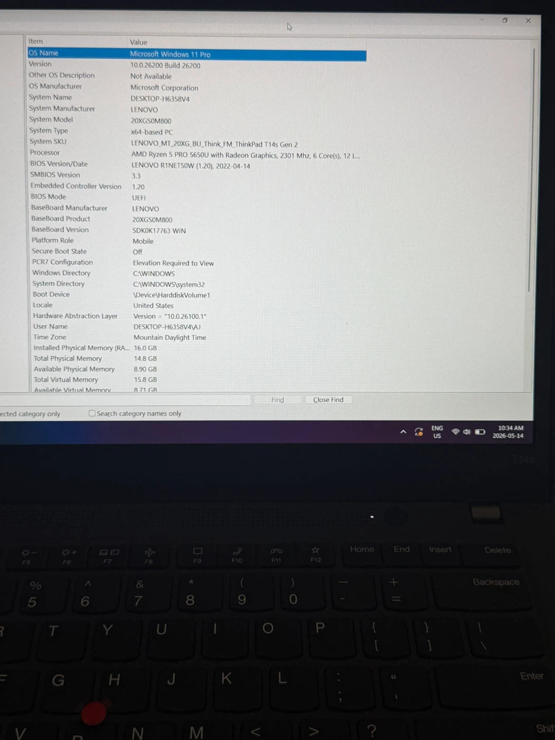 Lenovo ThinkPad T14s Gen 2 Laptop - photo 2