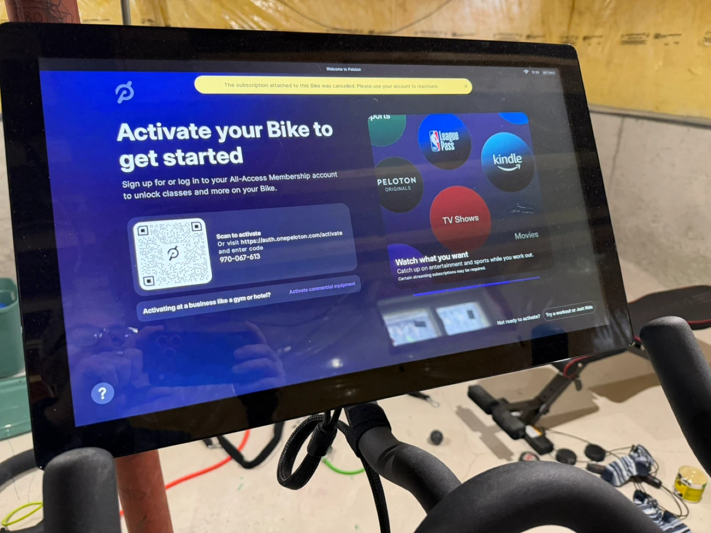 Peloton Exercise Bike - photo 3