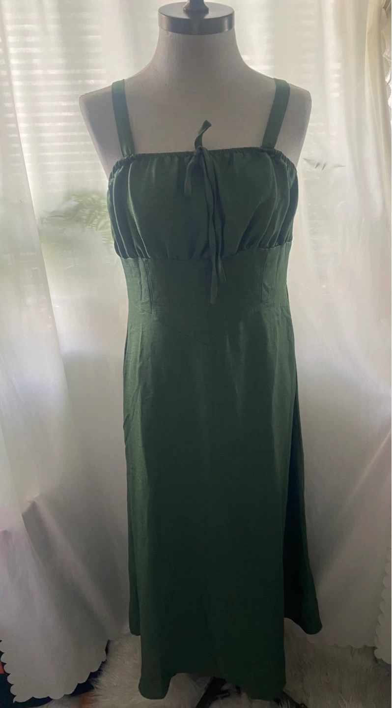 Maxi Army Green Dress - photo 3