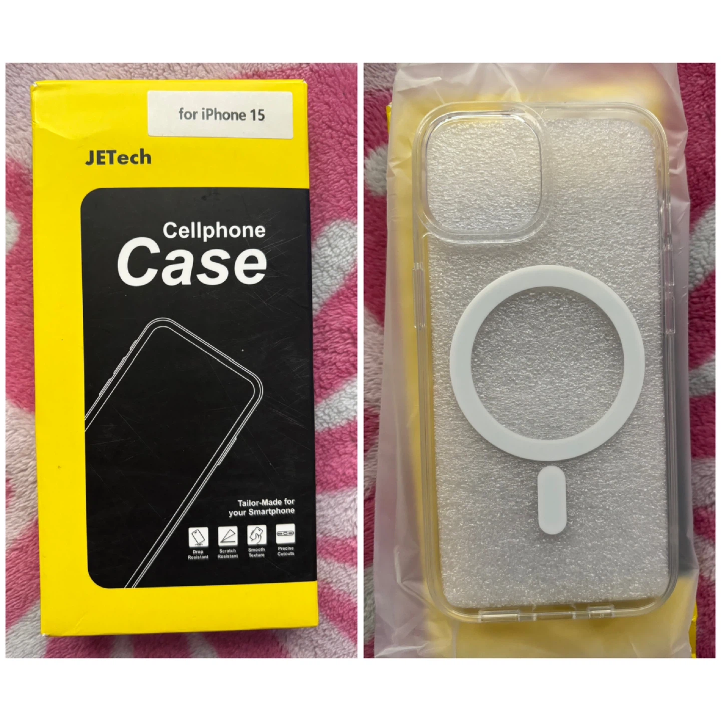 (iPhone 15) JETech Cellphone Case - *Clear*