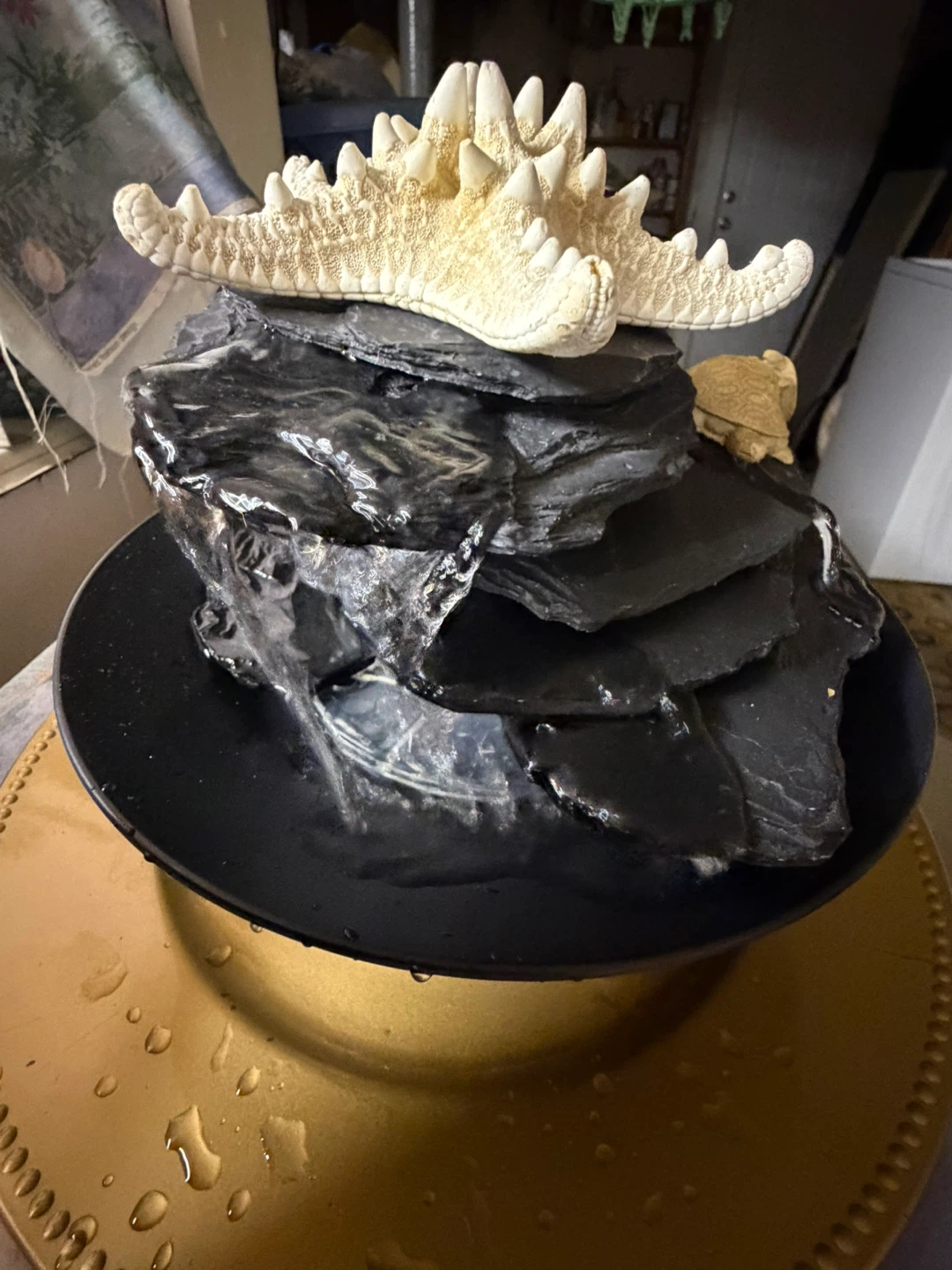 Tabletop Water Fountain with Starfish - photo 2