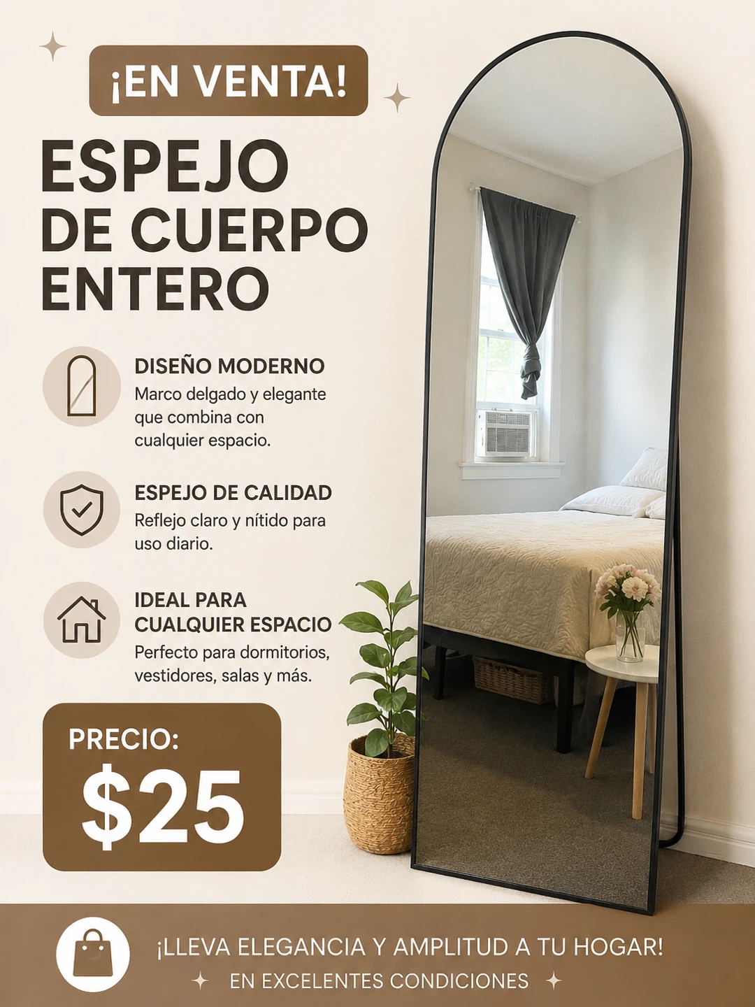 Full Body Mirror - Modern Design