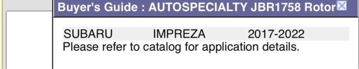 AUTOSPECIALTY JBR1758 Rotor - photo 2