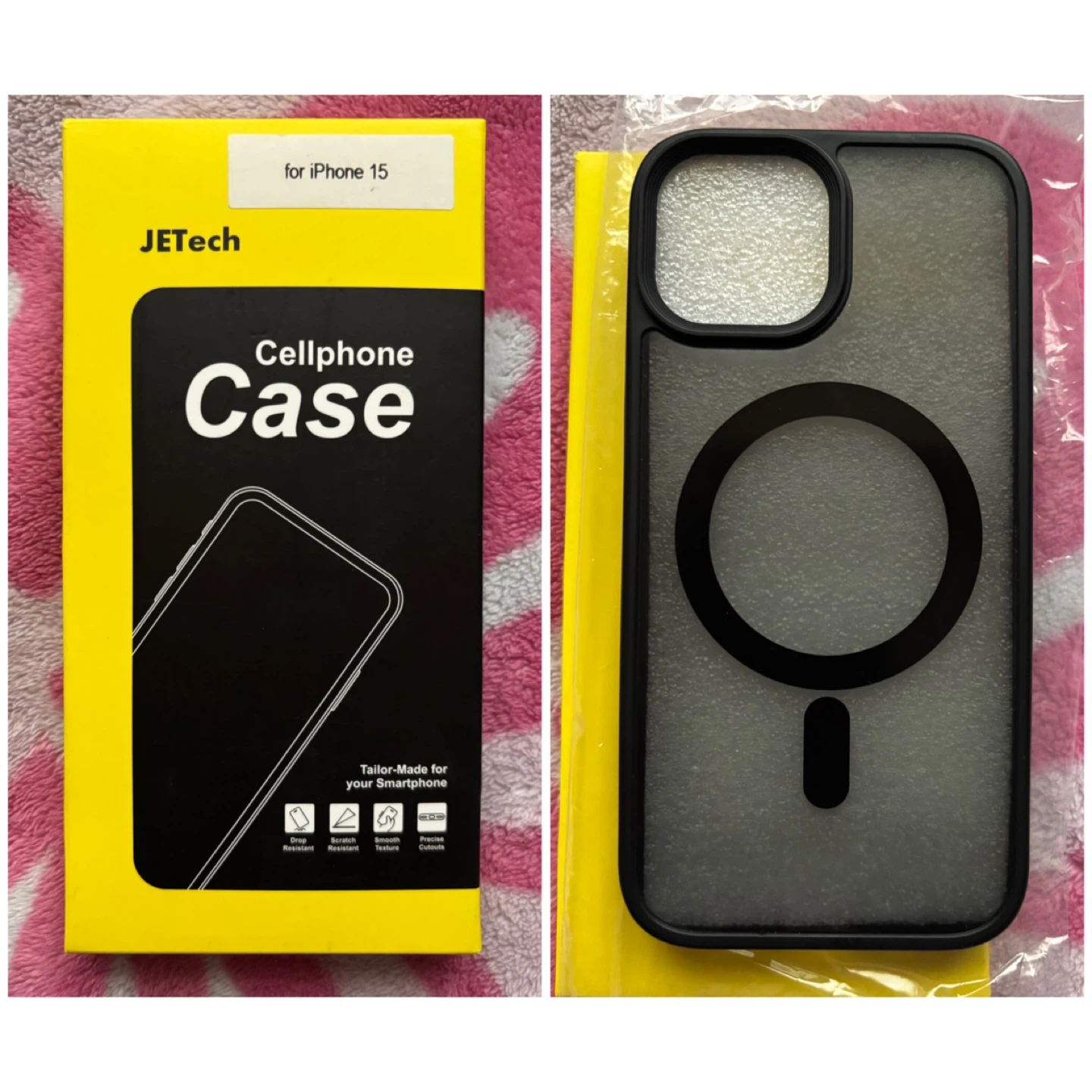 (iPhone 15) JETech Cellphone Case - *Black*
