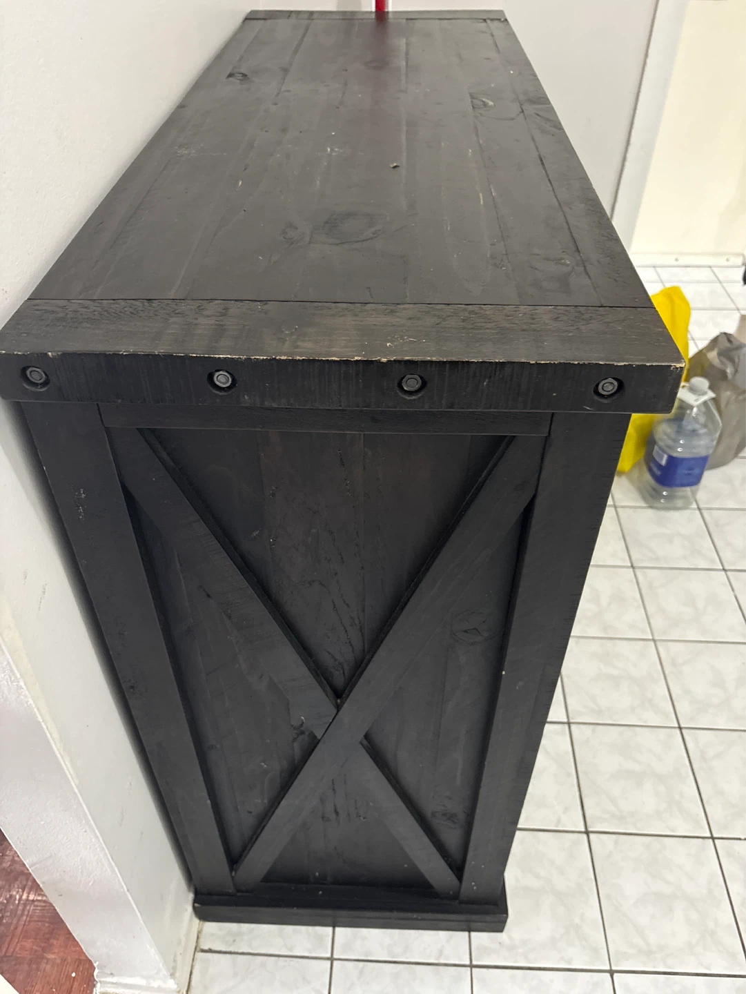 Dark Wood Wine Cabinet and Storage - photo 3