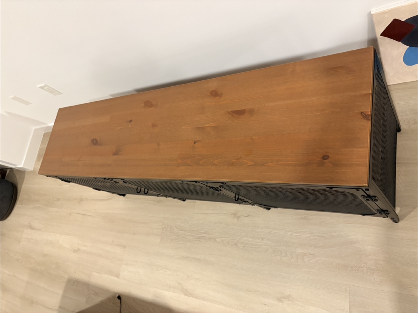 Industrial Mesh Cabinet Media Console - photo 3