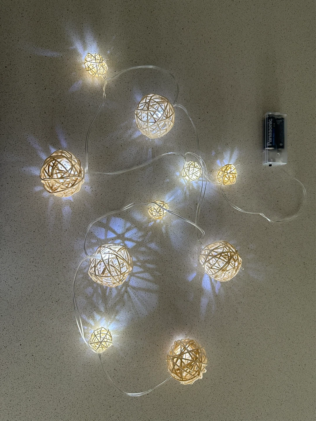 Decorative Rattan Ball String Lights