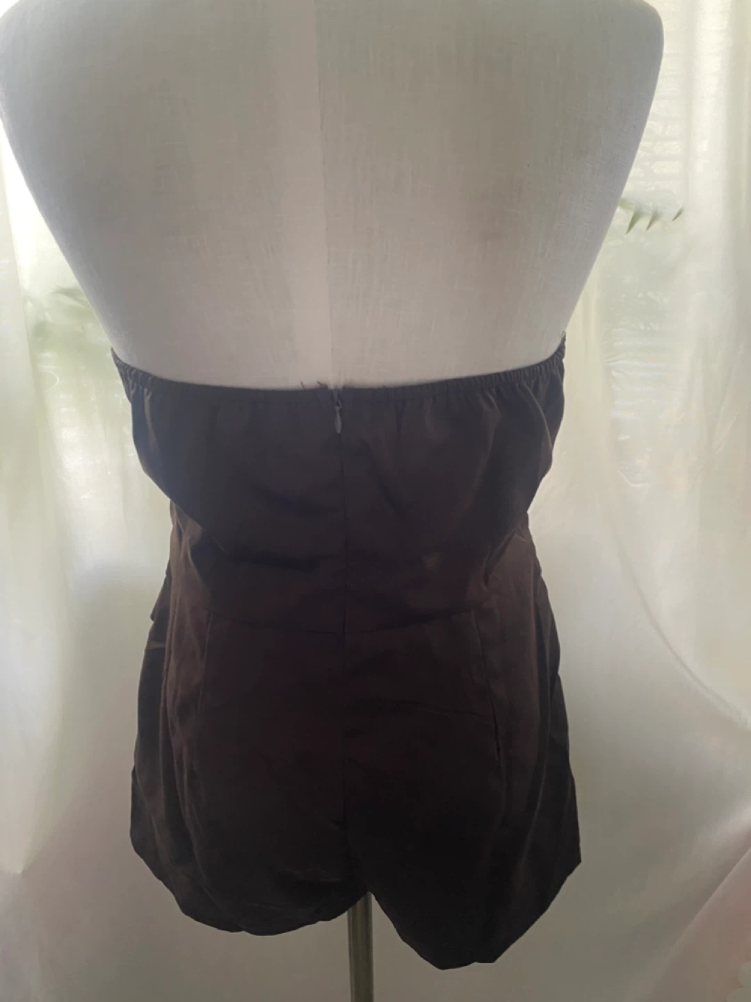 Brown Tube Romper Shorts - photo 4