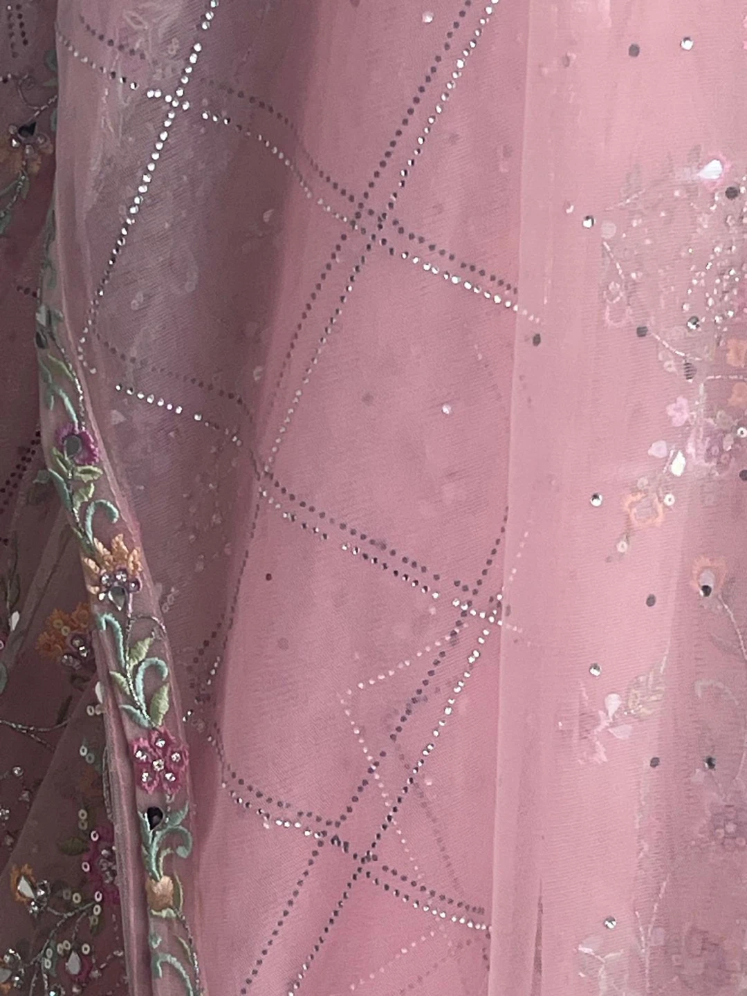 Embroidered Pink Lehenga Choli with Dupatta - photo 3