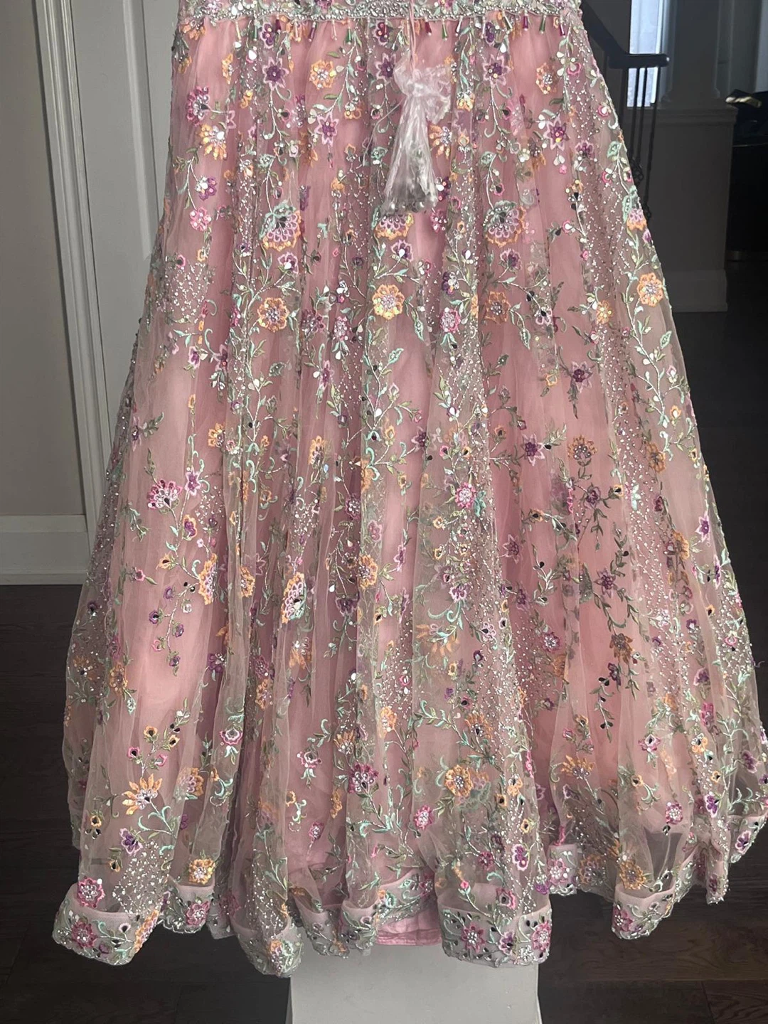 Embroidered Pink Lehenga Choli with Dupatta - photo 5