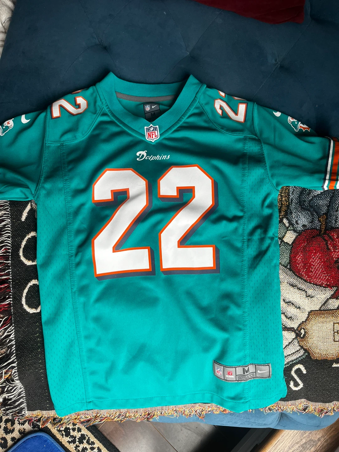 Miami Dolphin’s (Bush) Football Jersey (Kids Medium)