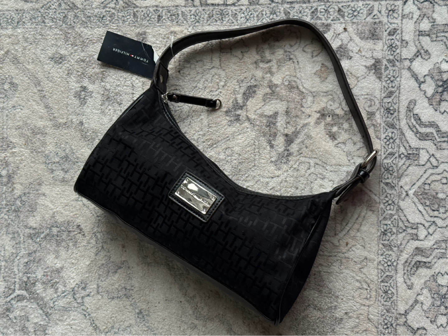 Tommy Hilfiger Black Hobo Purse
