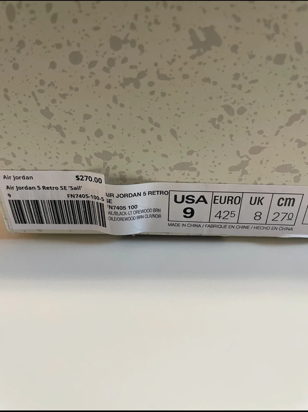 Air Jordan 5 Retro SE Sail - photo 2