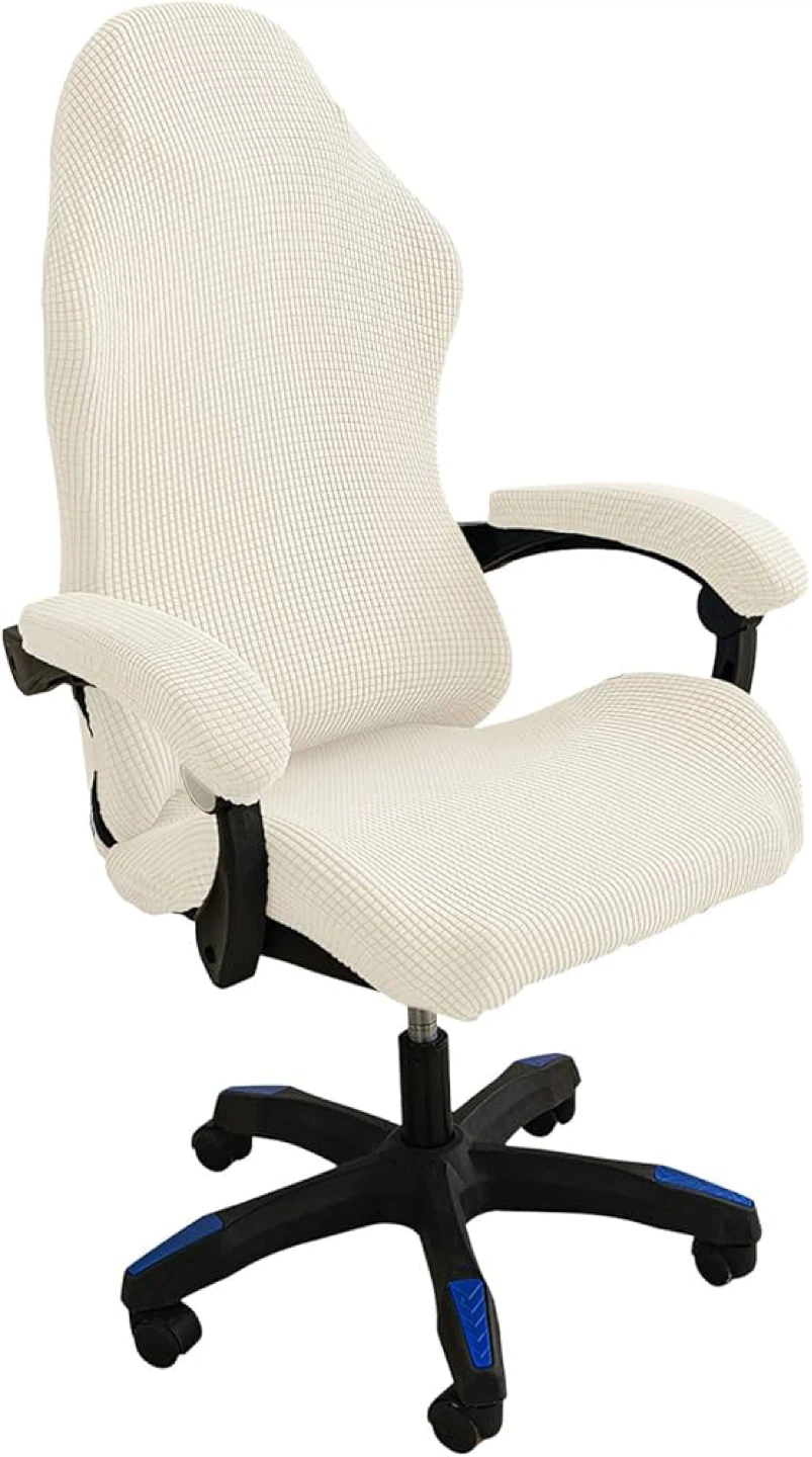 Stretch Gaming Chair Cover - Cream, Size L - photo 5
