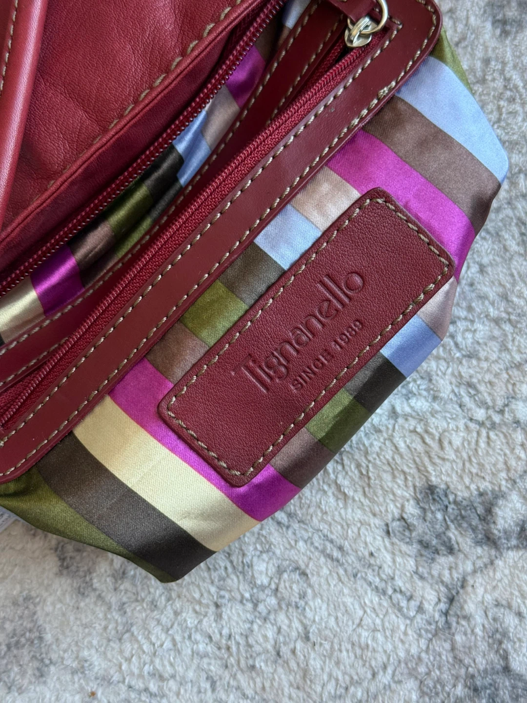 Tignanello Red Leather Crossbody Purse - photo 4