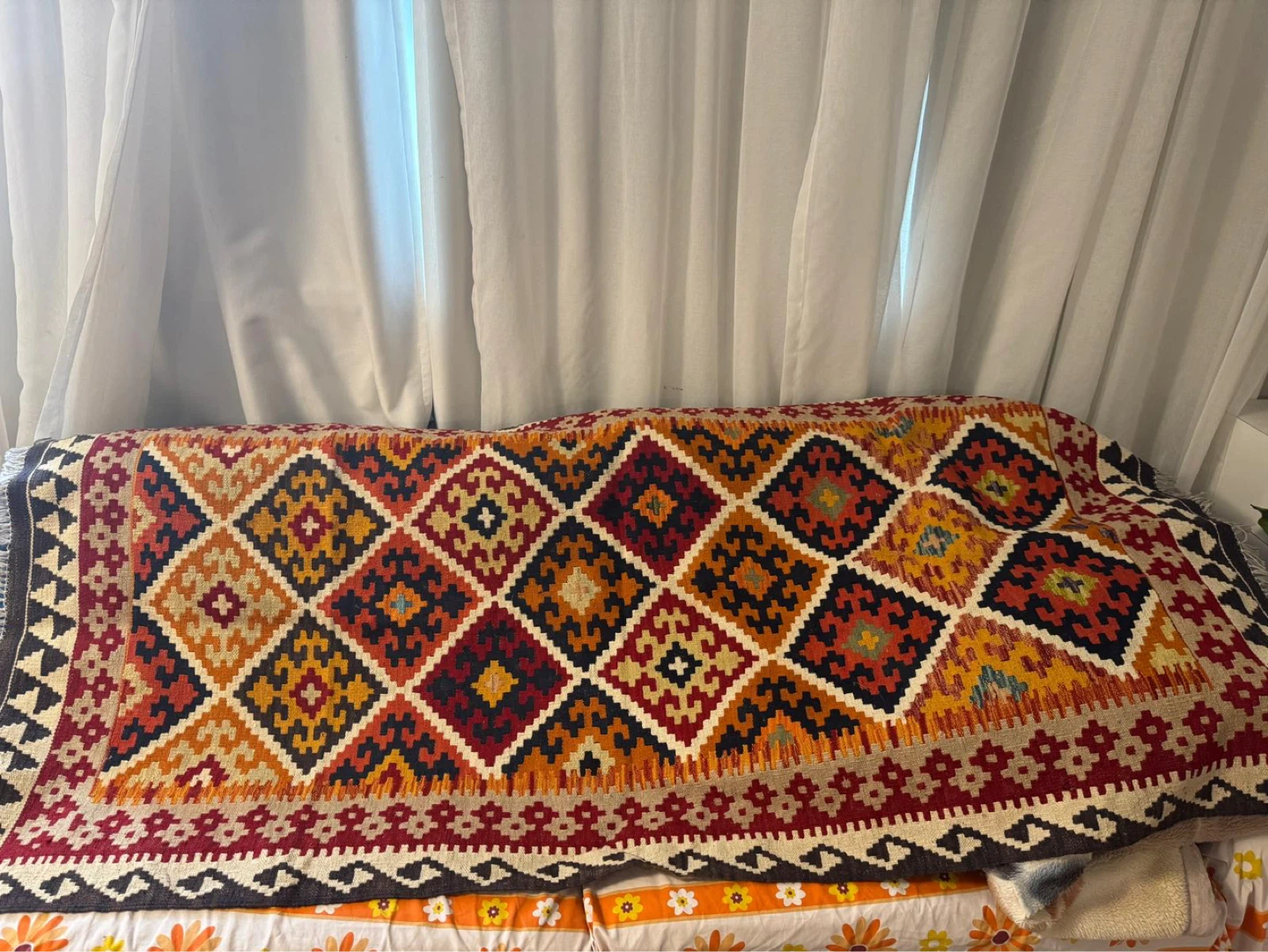 Authentic Afghan Handwoven Kilim Rug