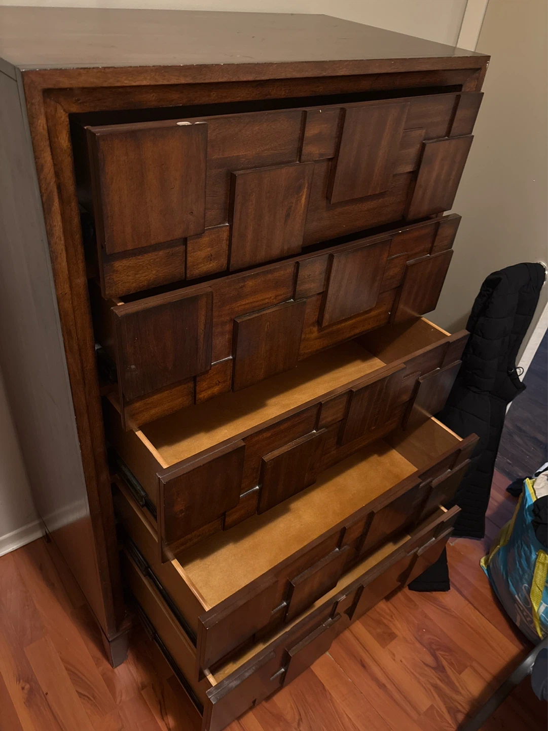 Wooden Dresser with Unique Front Design - photo 2