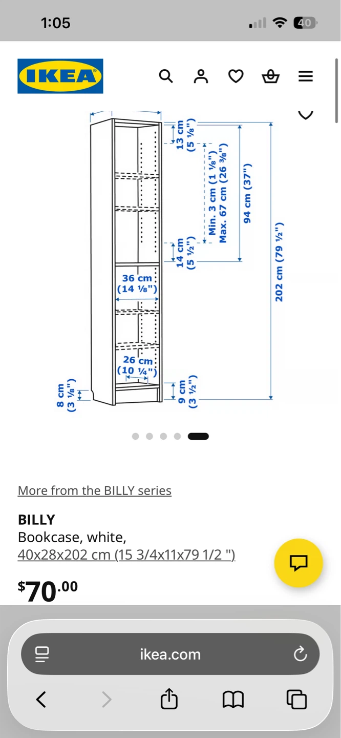 IKEA BILLY Bookcase Black - photo 2