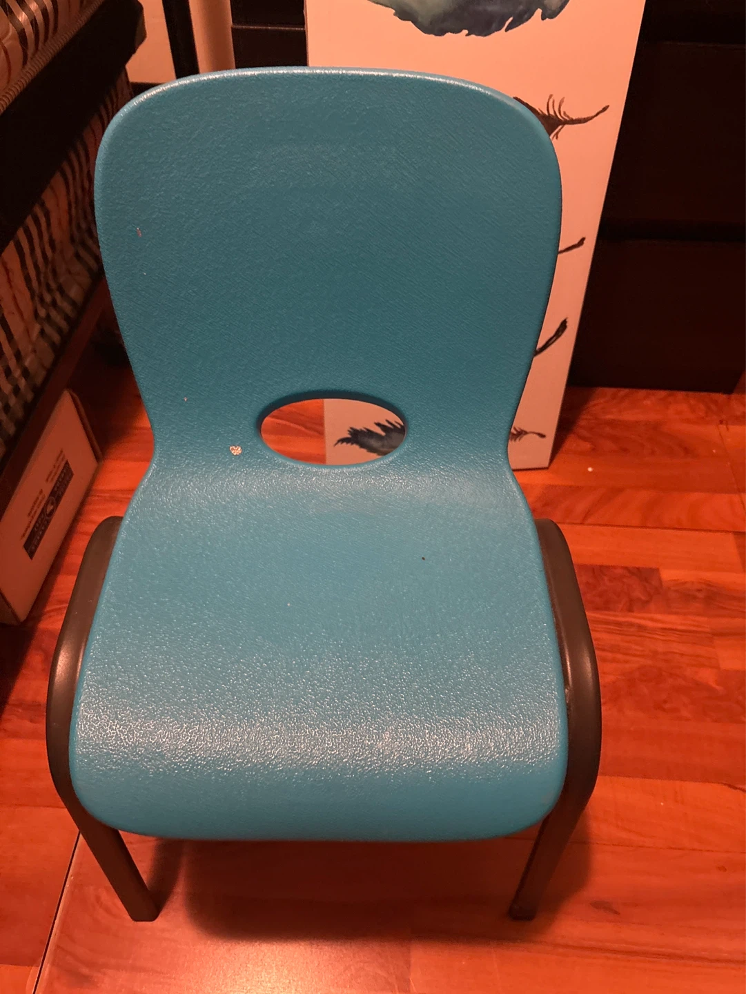 Teal Blue Kids Chair - photo 2
