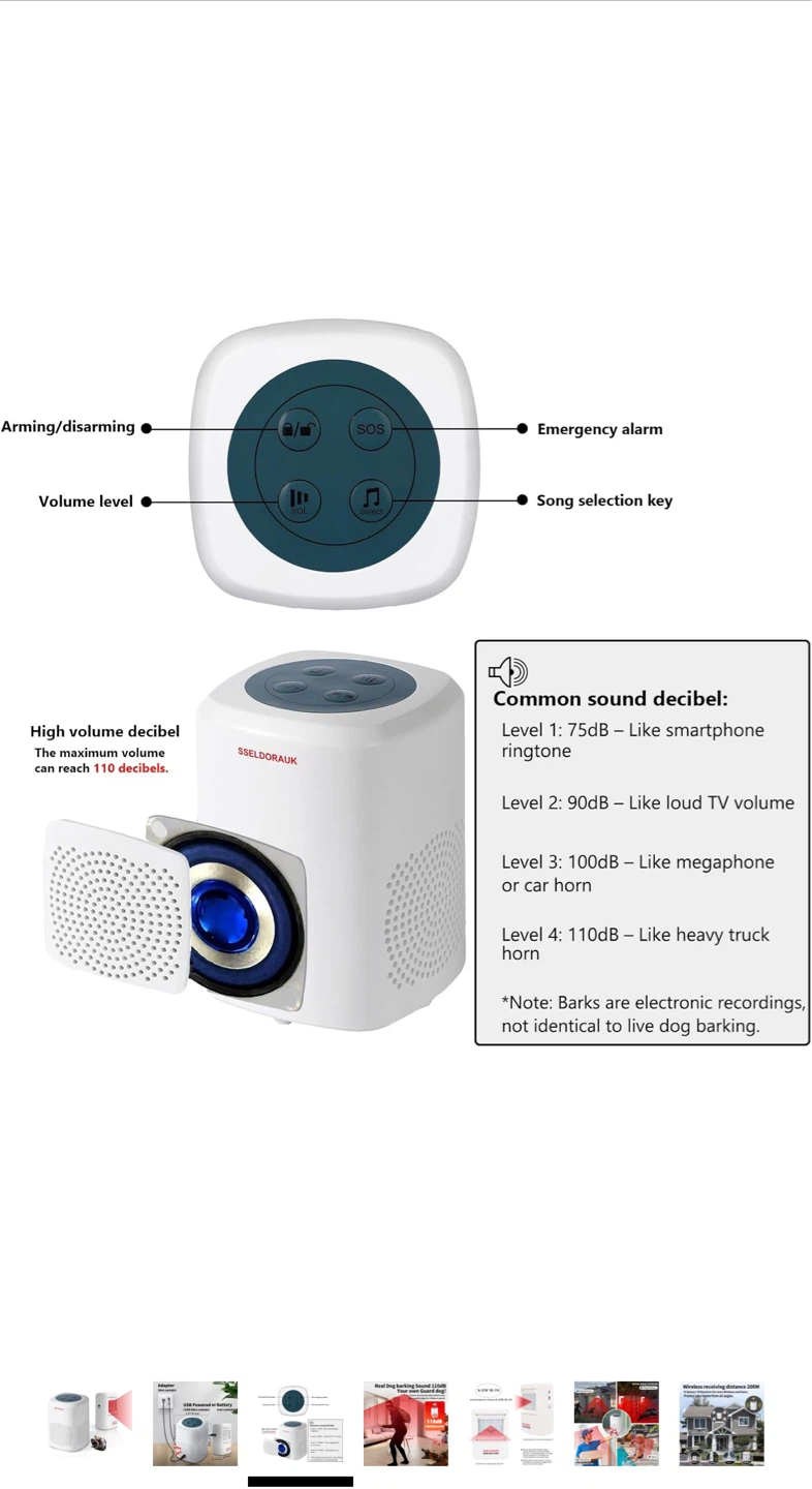 Sseldorauk Wireless Chime Home Security System - photo 3
