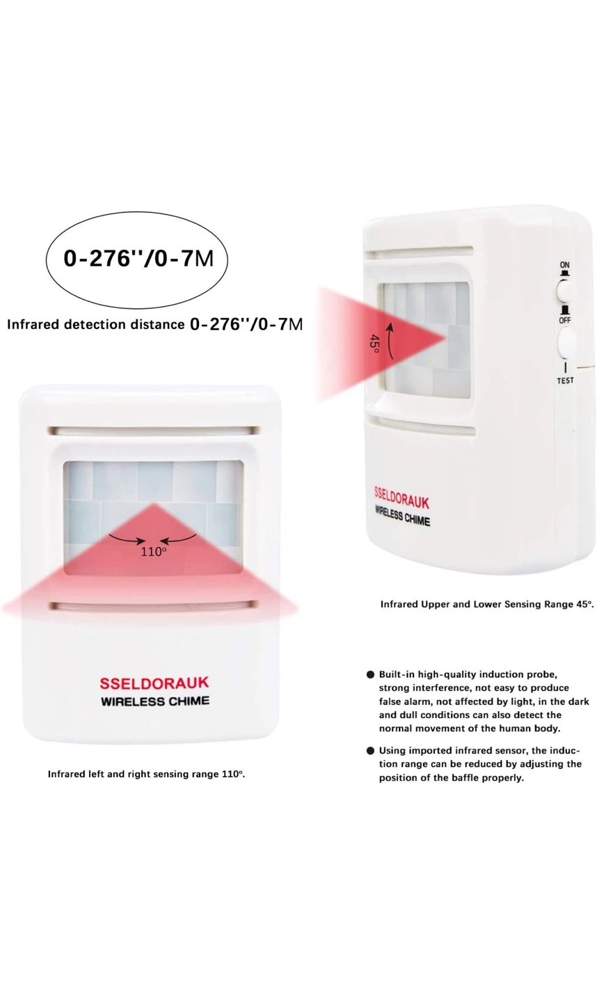 Sseldorauk Wireless Chime Home Security System - photo 5