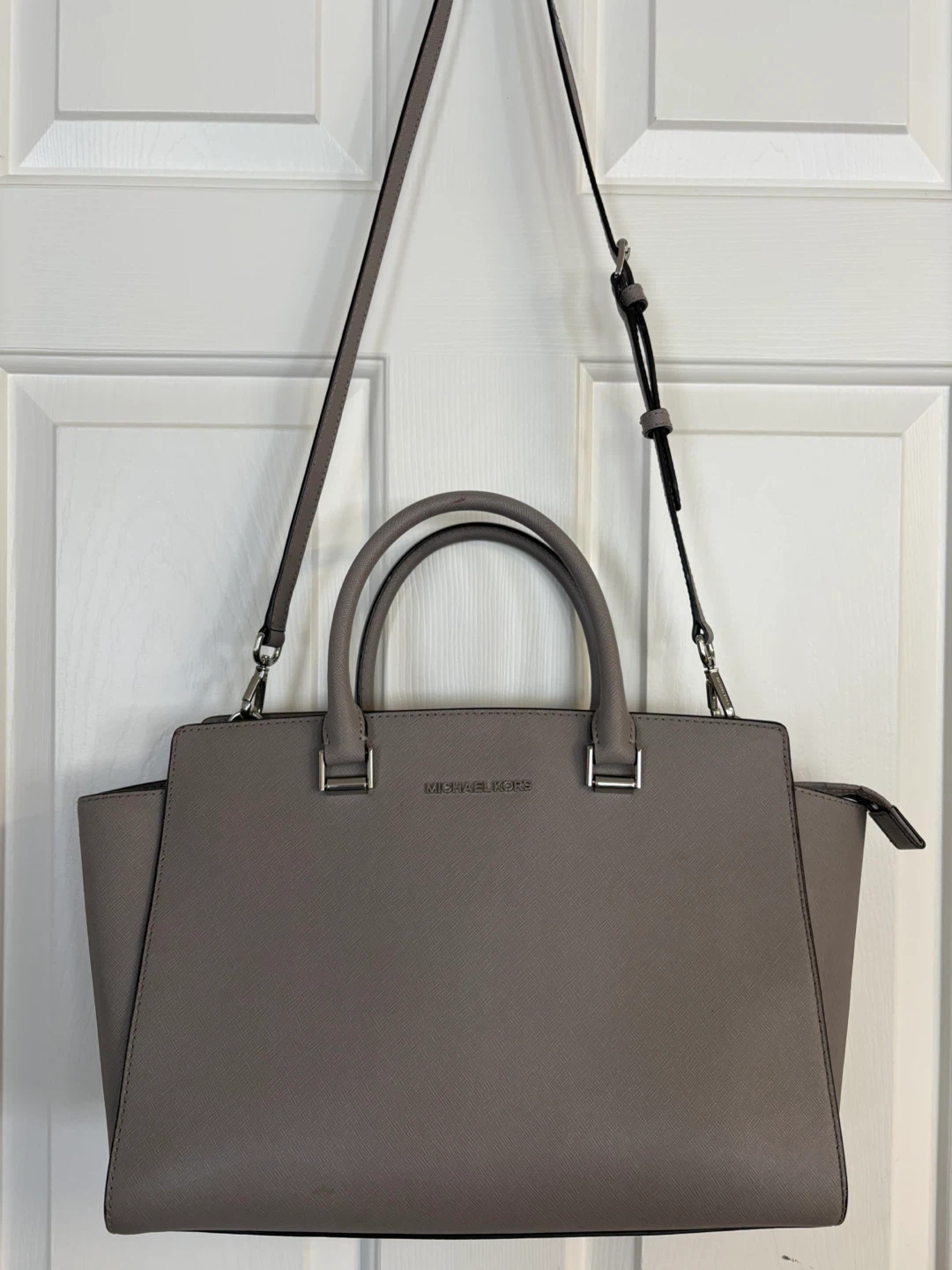 Michael Kors Selma Leather Satchel